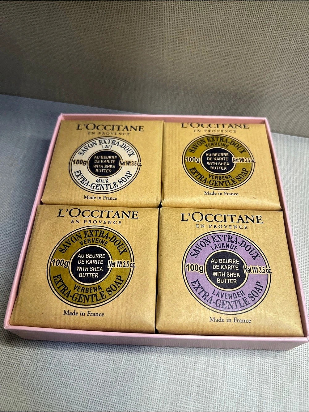 L'Occitane Soaps From Provence Floral Soap Gift Set NWT
